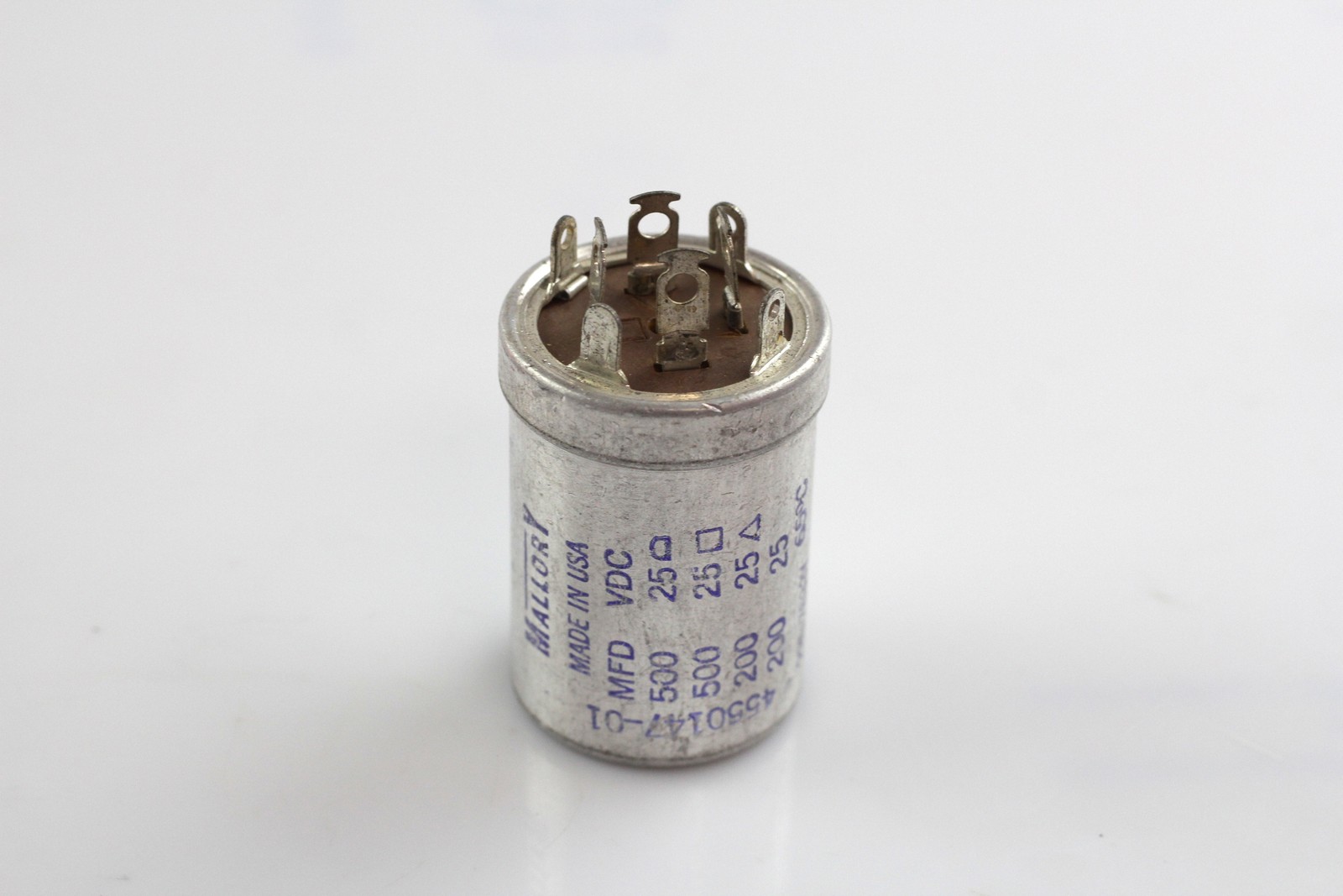 lot of 4 mallory 235-7633y 500mfd 25vdc 235-7633y