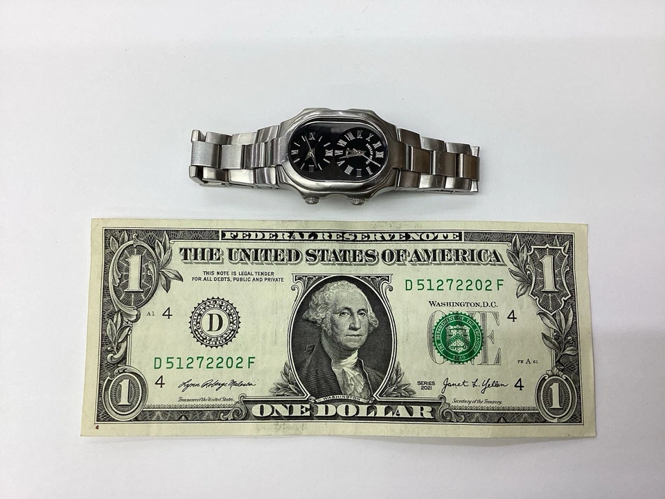 Philip Stein Teslar Dual Time Watch Frequency Technology New Batteries - Image 2 of 4