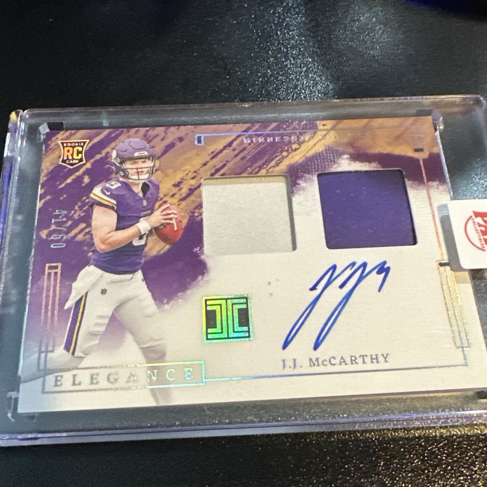 2024 Panini Impeccable - Elégance Rookie Autographs J.J. McCarthy Silver /50 RC