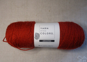 Yarn And Colors. Amazing, Red Wine, 3.5 oz, 339 yd, 100% Recycled Acrylic