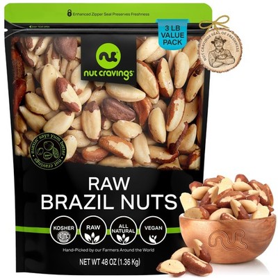 Raw Brazil Nuts Whole   No Shell All Natural Fresh Healthy Snack Packed Bulk
