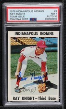 PSA/DNA 1976 Indianapolis Indians Team Issue Ray Knight #3 PSA/DNA 7 Auto w5p
