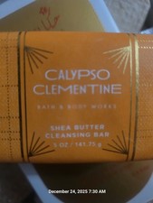 NEW  Bath  Body Works CALYPSO CLEMENTINE Shea Butter Bar Soap LE   