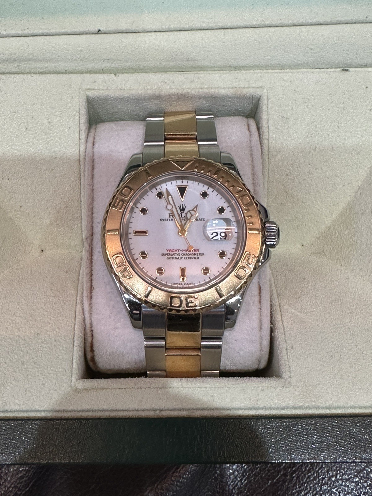 Rolex Yacht-Master 40 Two-Tone 16623 White Dial 2007 Z-Serial BOX & PAPERS
