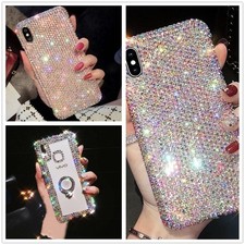 Women/Girl Rhinestone Glitter Sparkle Bling 3D Diamond Hard Back Case For Phones