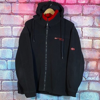 Simran Men s XXL Black Zip Up Hooded Fleece Jacket Outdoor Casual