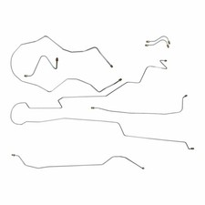 65 Nova Preformed Power Drum Brake Line Set Oem 7pc