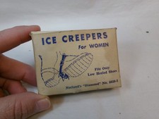 Vintage Norlund's Diamond No.6030-2 Low Heeled Shoes Ice Creepers for Women