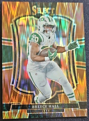 2025 Panini Select - Premier Level Breece Hall #175 Copper Shock Prizm 199/899