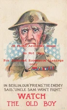 Bernhardt Wall, World War Patriotic Propaganda, Uncle Sam Won't Fight