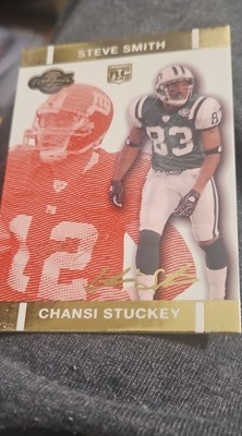 2007 Topps Co-Signers - Steve Smith, Chansi Stuckey #95 Red Changing Faces Gold