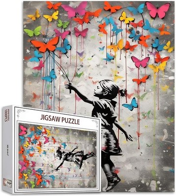 Butterfly Puzzle 1000 Teile Holz Kunststoff Farben 50x70 cm