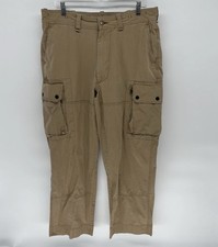 Vintage Polo Ralph Lauren Pants Brown Military Paratrooper Cargo Y2K Men 36X29