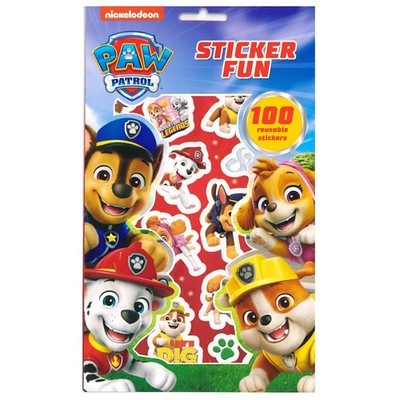 Paw Patrol Sticker Spaß Buch Über 100 Wiederverwendbar Kinder Aktivität Pad Set