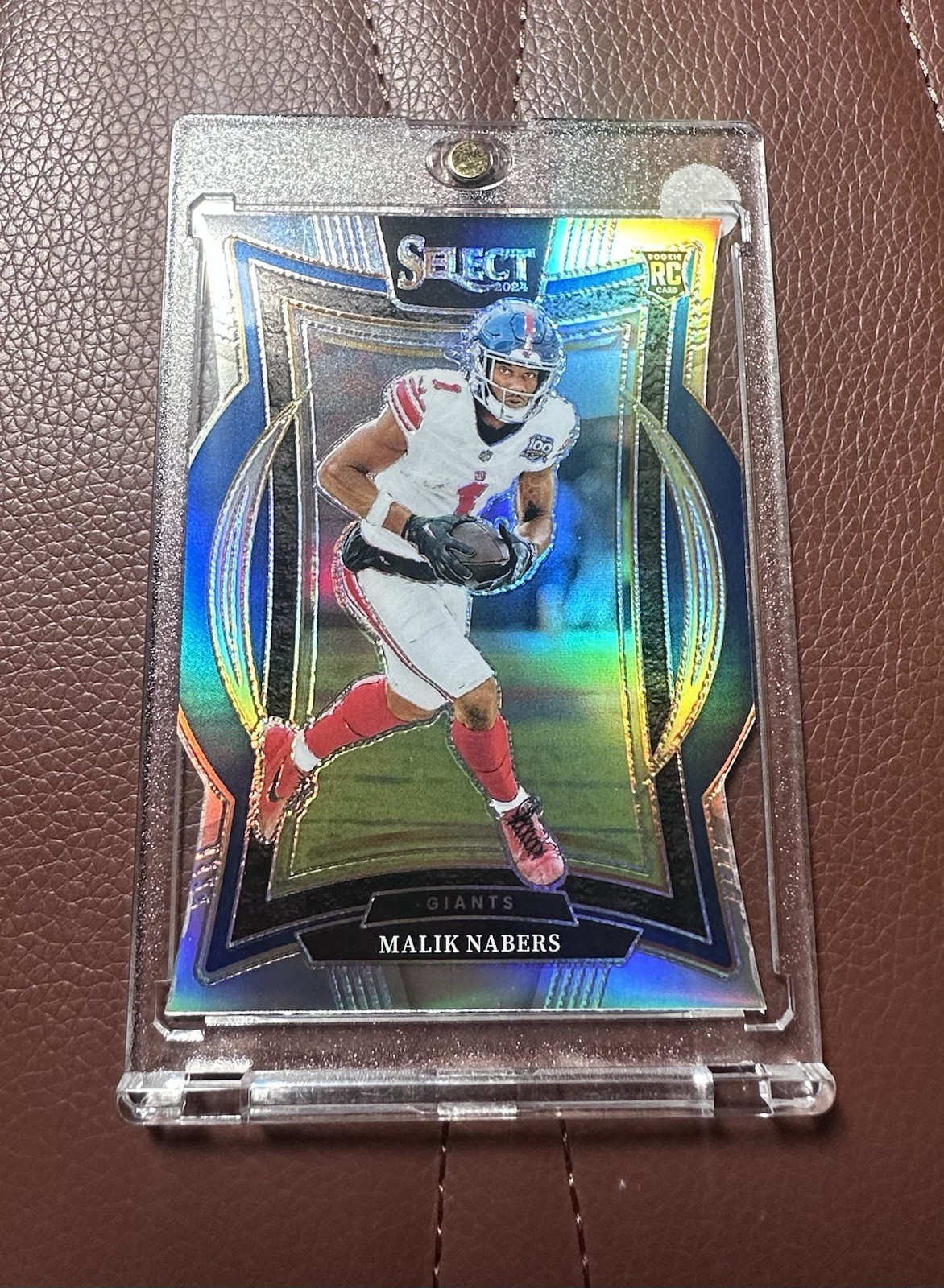 2024 Panini Select - Concourse Malik Nabers #29 Silver Prizm Die-Cut (RC)