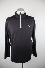 PUMA FELPA MAGLIA UOMO TG 52 54 MAN SWEATSHIRT COTONE CASUAL VINTAGE MEZZA ZIP