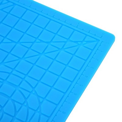 3D Design Mat Elastic Flexible Convenient Silicone Template Pad With Finger Caps