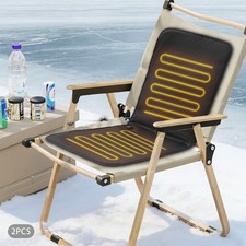 Portable Folding Heated Seat Cushion 2PCS Stadium Chair Heated Seat Cushions