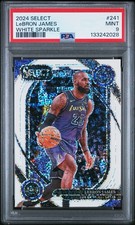 2024 Panini Select LeBRON James #241 White Sparkle PSA 9 MINT Lakers POP 6