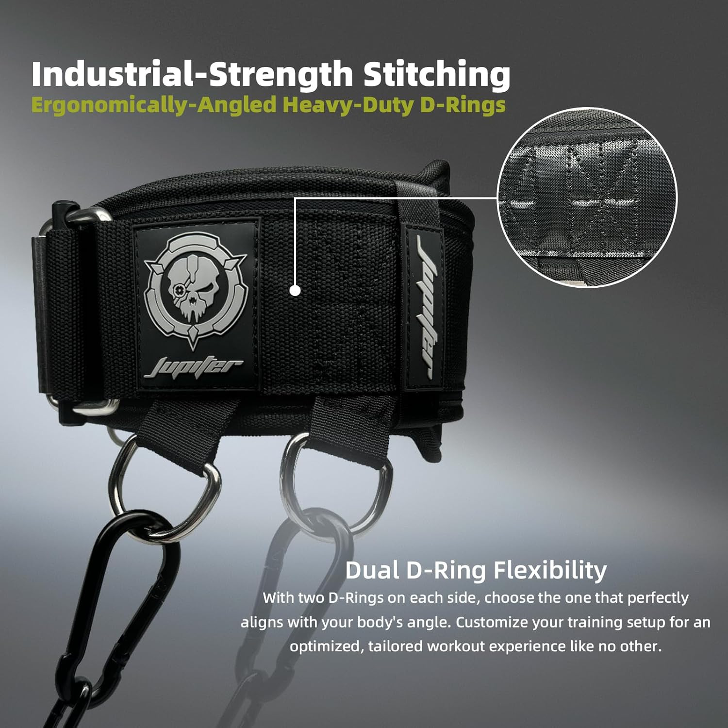 2-In-1 Weightlifting Belt & Dip Belt with Chain for Added Weight Training,Weight