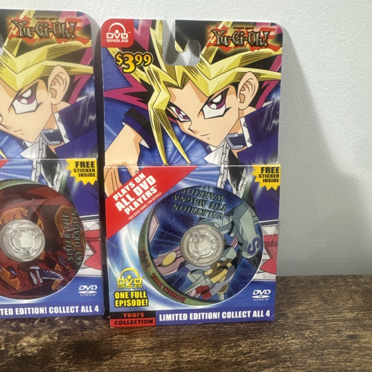1996 RARE Yu-Gi-Oh Dvd Singles Limited Edition Set Of All 4 With