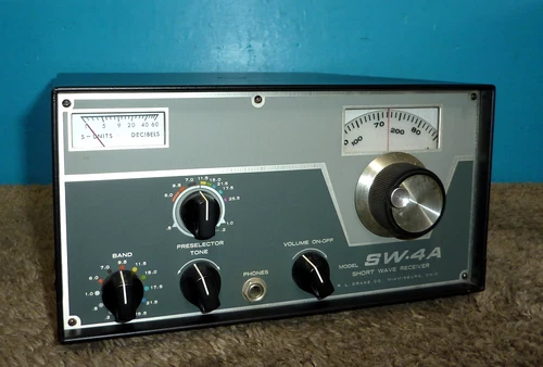 Drake SW-4A Communications Radio Receiver Excellent Condition~Works