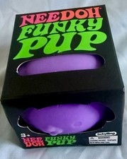 NeeDoh the Groovy Glob Funky Pup Purple Stress Ball 2.5"