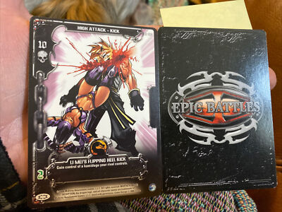 Epic Battles Mortal Kombat trading Card C*26 Li Mei's Flipping Heel Kick High At