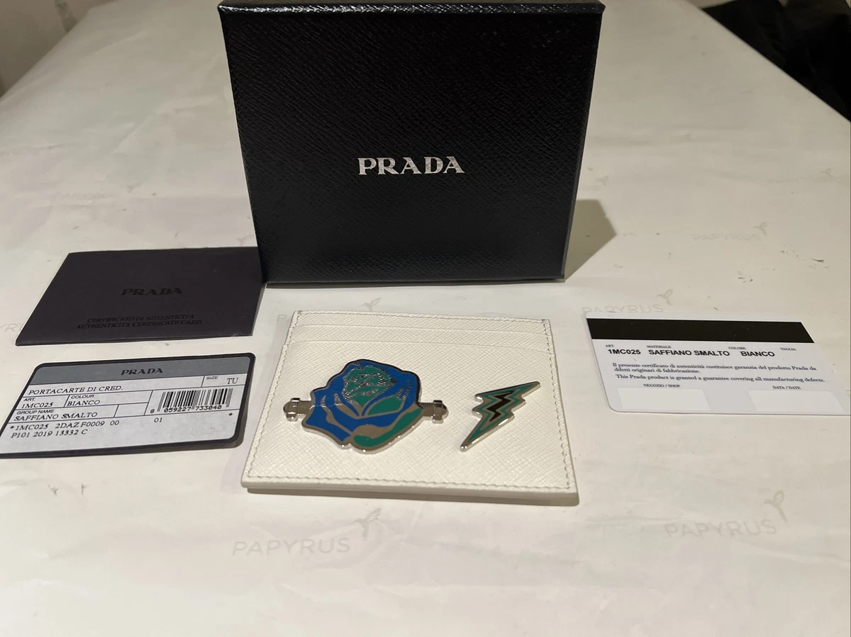 Prada top white wallet