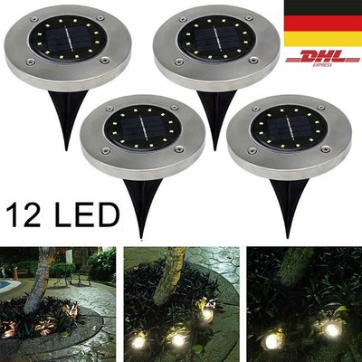 4 8 16 Led Solarlampe Garten Beleuchtung Led Solar Gartenleuchte Bodenstrahler
