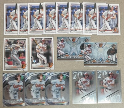 Heston Kjerstad 2020-21 Bowman Draft Chrome 1st Lot 17 - Baltimore Orioles