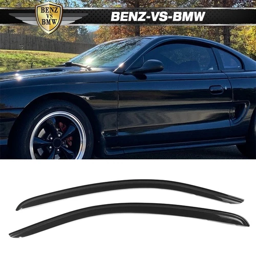 Fits 94-04 Ford Mustang Coupe 2-Door Window Visors Rain Guard 2PCS Acrylic