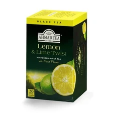 Ahmad Lemon and Lime Twist Black Tea 20 foil tea bags