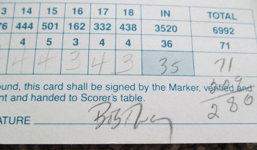 TOURNAMENT SCORECARD-1995 PHOENIX OPEN-SIGNED BY 2 PGA CHAMPIONSHIP WINNERS - Picture 5 of 5