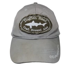 Dogfish Head Craft Brewed Ales Snapback Mesh Back Trucker Hat Gray One Size
