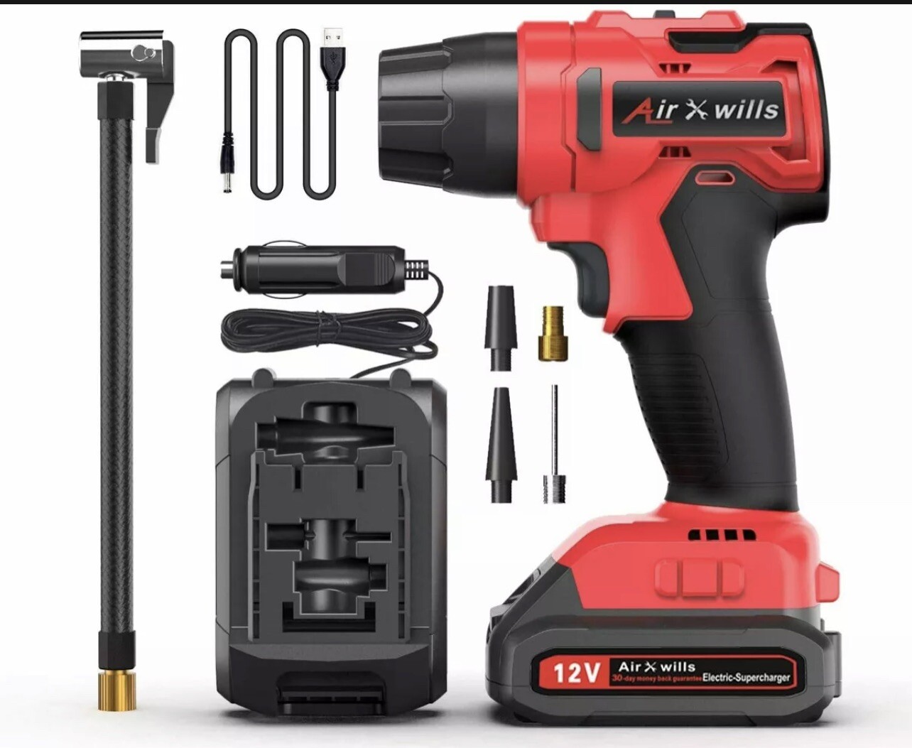 AirXwills Tire Inflator Air Compressor Pump with Digital Gauge 120 Psi