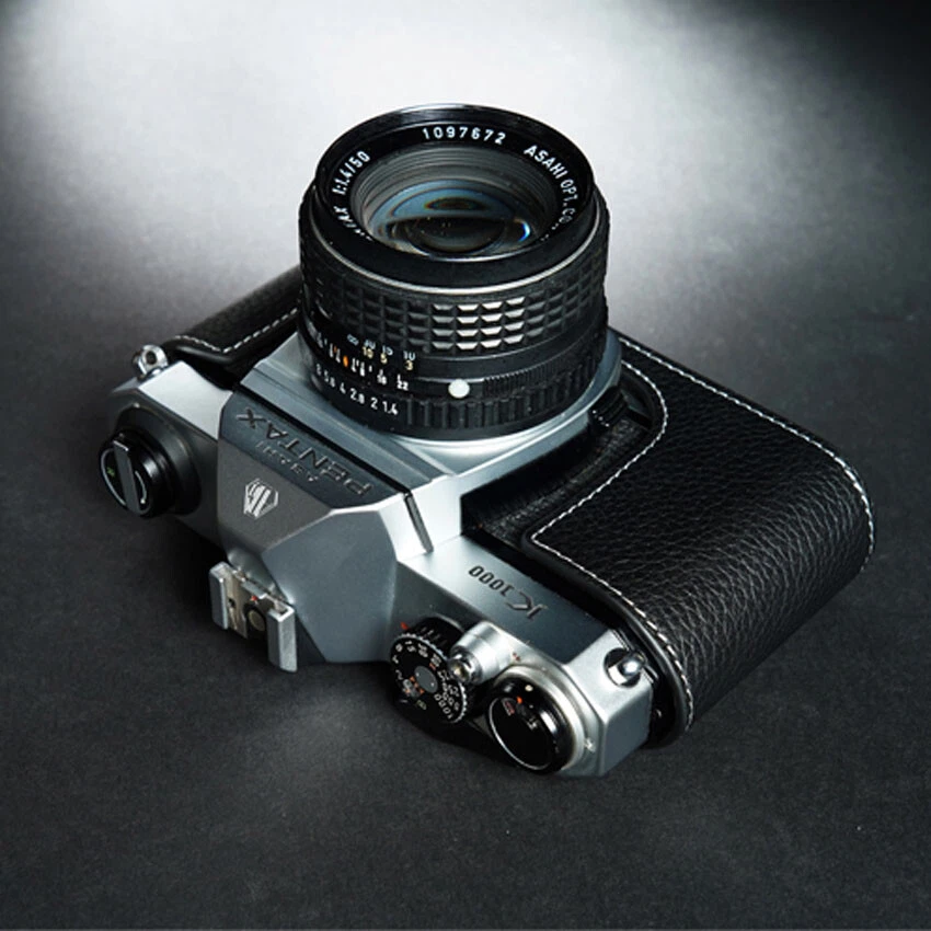 Handmade Genuine Leather Half Camera Case Cover For Pentax K1000 SV S3 S2 ESII - Image 4 of 4