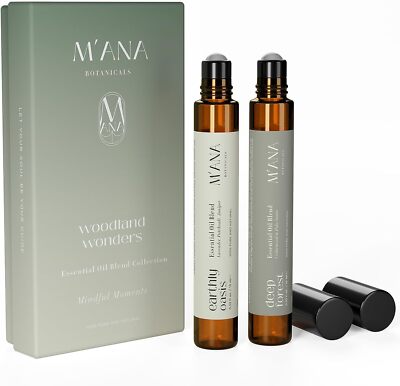 Woodland Wonders Essential Oil Set, Organic Essential Oil Set- Mana Botanicals