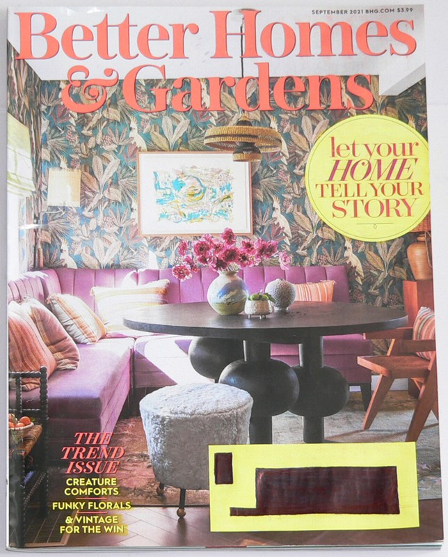 magazine    Better Homes and Gardens      September, 2021,       volume 99 no. 9