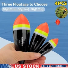THKFISH 4PCS Fishing Bobbers Slip Bobbers for Fishing Floats Bobbers Floatage