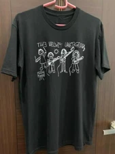 The Velvet Underground Cotton Black Unisex T-shirt S-5XL 