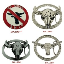 Texas Longhorn Bull Belt Buckles Mens Gold Silver Metal Western Cowgirl Cowboy