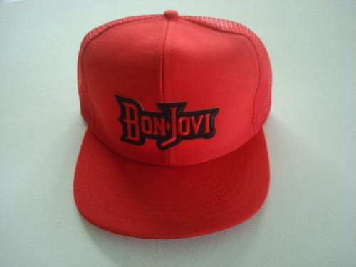 BON JOVI   DESIGNER HEADWEAR TRUCKER 80S 90S SNAPBACK HAT CAP VINTAGE S2