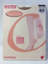 Child Dux Dance Tights Convertible Style 7D New 3 LT Suntan Size M