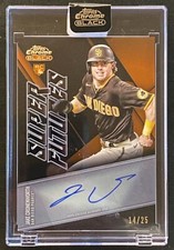 2021 Topps Black Chrome - Jake Cronenworth SFA-JC On Card Auto *ORANGE* /25
