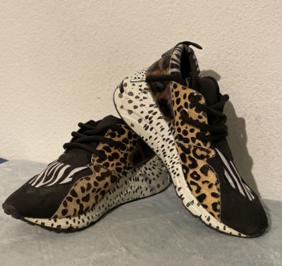 Steve Madden Women's Cliff Hidden Heel Sneakers Size 6.5M Animal Print CLIF02S1