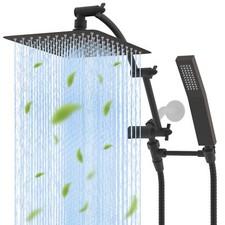 Shower Head 10 Inch High Pressure Rainfall Shower Head/Handheld Showerhead Combo