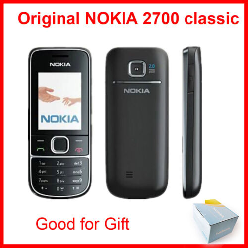 Original Nokia 2700C 2700 Classic Unlocked GSM 2MP FM Mp3 Player Cheap Mobile - Afbeelding 1 van 12