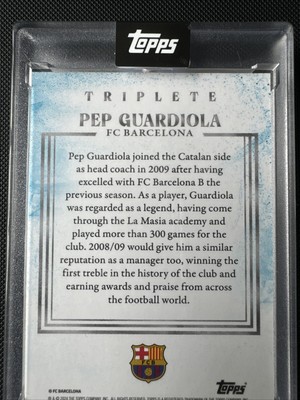 ペップグアルディオラ オートグラフカード 2024 Topps Triplete Pep