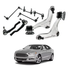 Suspension Lower Control Arms Tie Rods Sway Bar Kit for Ford Fusion MKZ 2013-17